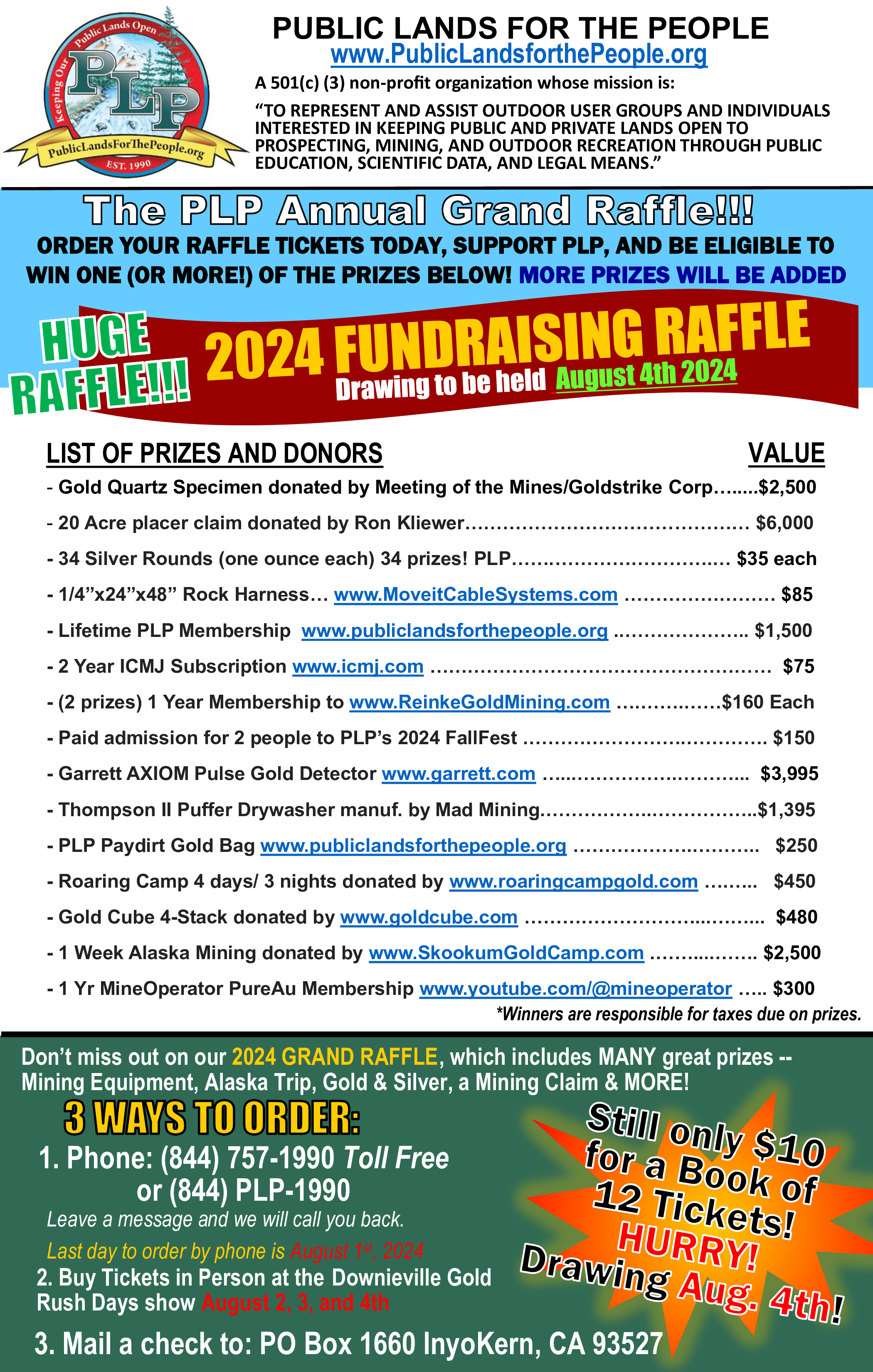 2024 Grand Raffle flyer